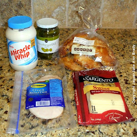 key ingredients for Pickles Swiss and Turkey on Onion Schnecken Roll