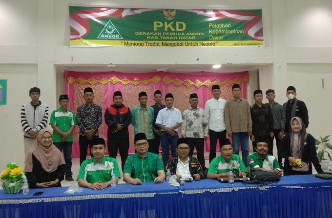 PC GP Ansor Tanah Datar Tutup Tahun 2022 Dengan PKD di Wisata Tan Kayo
