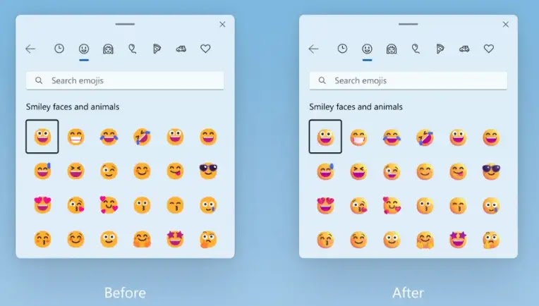 emoji windows 11 new font color