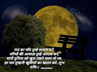 Top 50 romantic Good night shayari in hindi