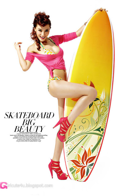3 Xu Qian - Skateboard-very cute asian girl-girlcute4u.blogspot.com