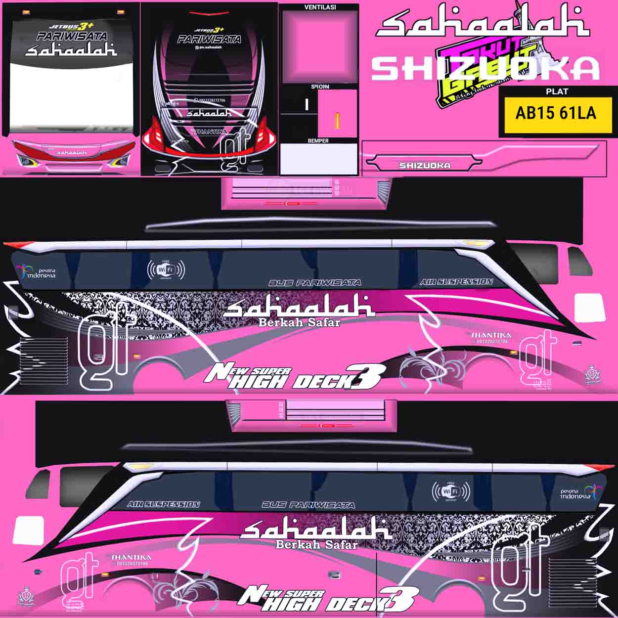 stiker bus simulator sahaalah