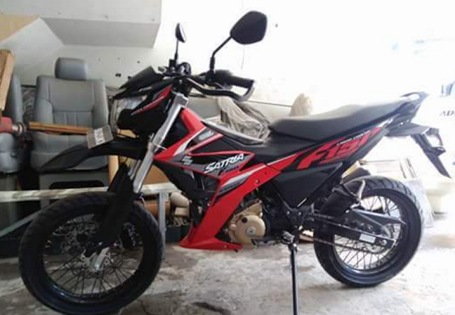 motor satria fu modifikasi trail