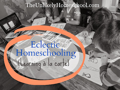 Eclectic Homeschooling (Learning a la Carte) with a helpful video explaining it all.