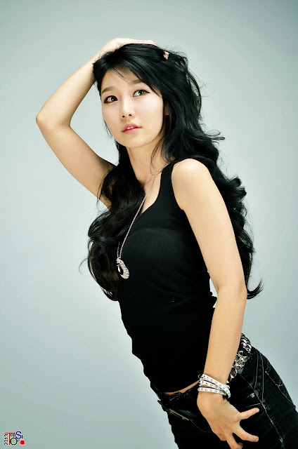 4 Go Jung Ah in black -Very cute asian girl - girlcute4u.blogspot.com