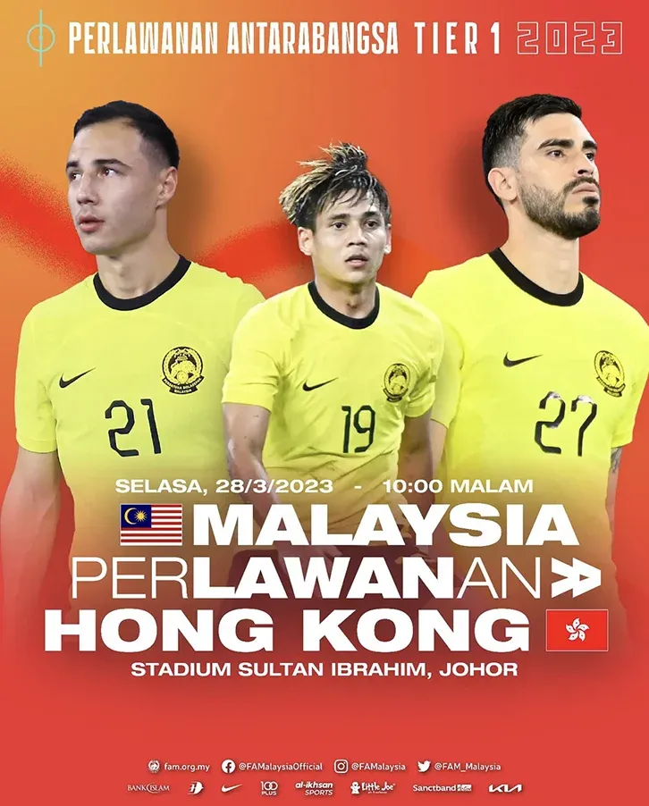 Siaran Lansung Live Live Malaysia vs Hong Kong
