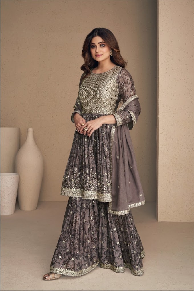 AASHIRWAD FLOWER SHAMITA SHETTY Readymade Gharara Suits catalog