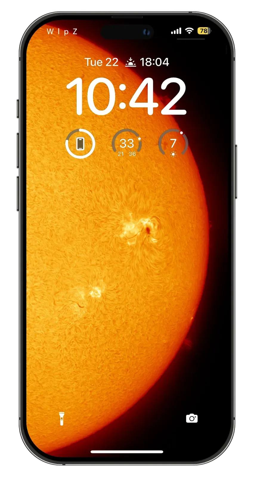 giant sun photo wallpaper for phone