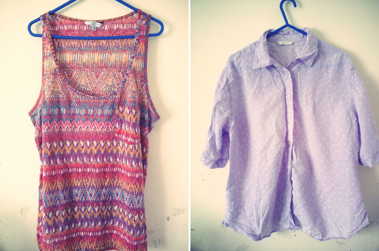 Newlook aztec pattern top size 18 £2 Vintage Marks& spencers lilac ...