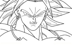 Dibujo Facil Broly Para Colorear