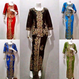 Baju Batik Kantor Seragam Wanita Elegan Modern