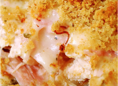 CHICKEN CORDON BLEU CASSEROLE #food#yummy