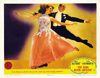 YOU WERE NEVER LOVELIER. Lobby Card: 36 x 28 cms. Estados Unidos. BAILANDO NACE EL AMOR. You Were Never Lovelier. 1942. Estados Unidos. Dirección: William A. Seiter. Reparto: Fred Astaire, Rita Hayworth, Adolphe Menjou, Isobel Elsom, Leslie Brooks, Adele Mara, Gus Schilling, Barbara Brown, Douglas Leavitt, Xavier Cugat y su orquesta.