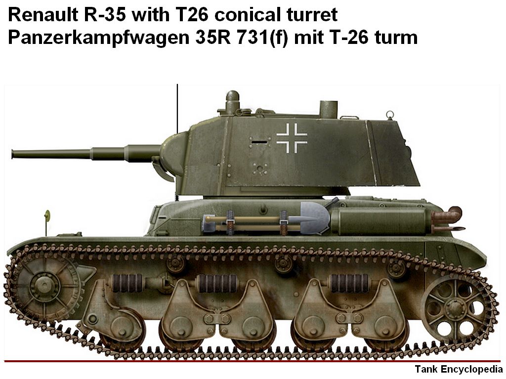 Panzerserra Bunker Military Scale Models In 1 35 Scale Renault R 35 With T26 Conical Turret Panzerkampfwagen 35r 731 F Mit T 26 Turm Case Report