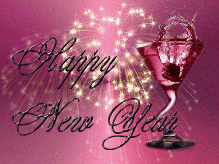 Animated Happy New Year 2014 Greetings HD Wallpaper Free Download