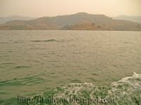 Panshet Dam reservoir near Pune in India