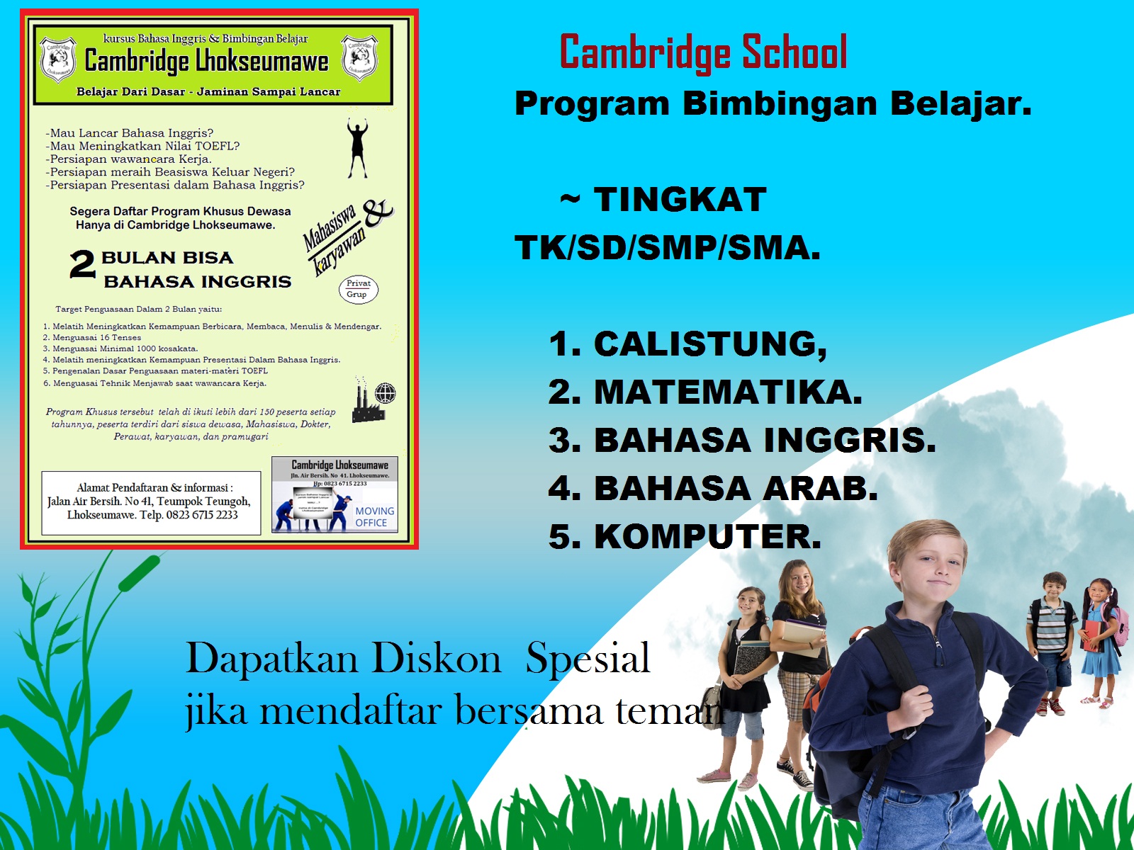 dia kursus bahasa inggris diml