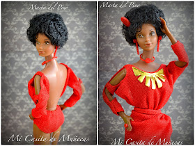 Mi Casita de Muñecas, Marta del Pino, barbie, black barbie 1979, my first black barbie 79, barbie mattel, barbie face steffie