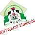 NECO EXAM 2017:LATEST 2017 NECO EXAM  TIMETABLE  IS OUT