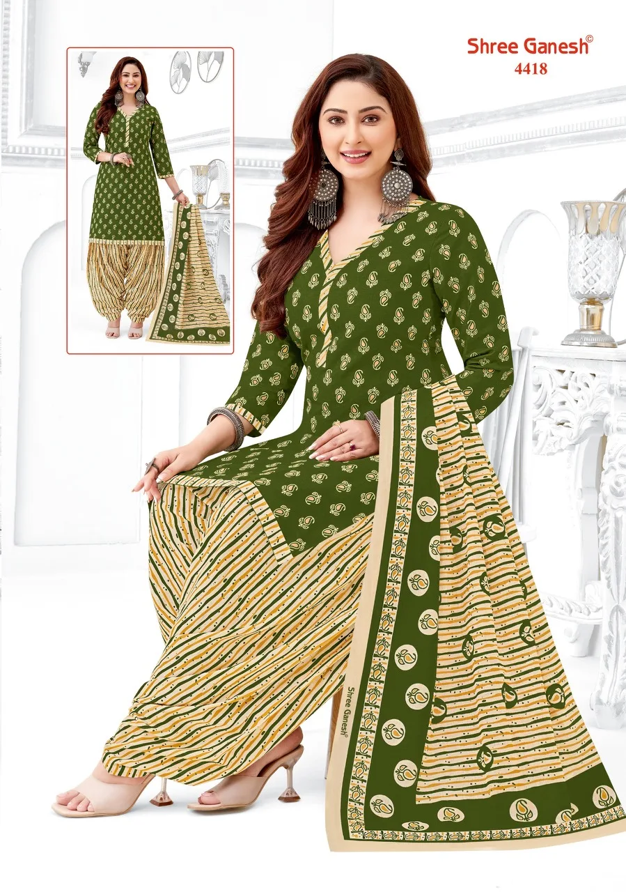 Vidhi Vol 1 Shree Ganesh Readymade Cotton Patiyala Suits