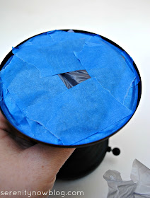 How to Tape Off a Light Fixture to Spray Paint, Serenity Now blog