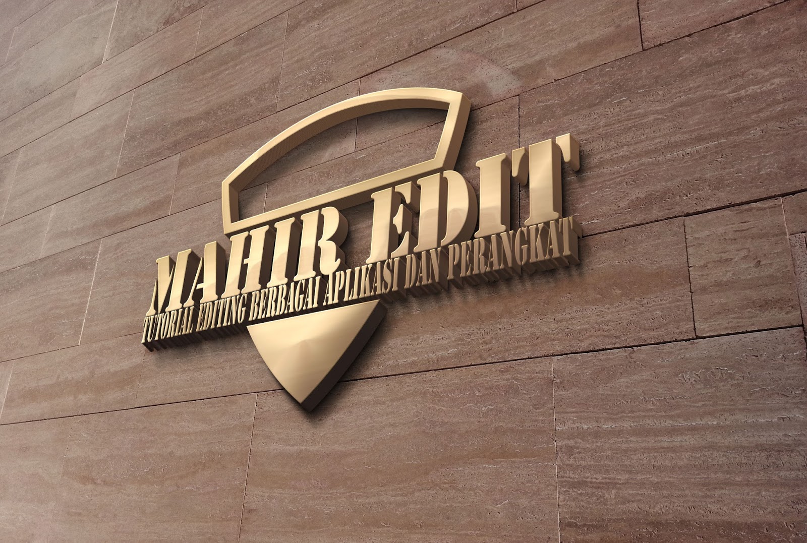 Tutorial Membuat Logo 3D Atau Mockup Mahir Edit