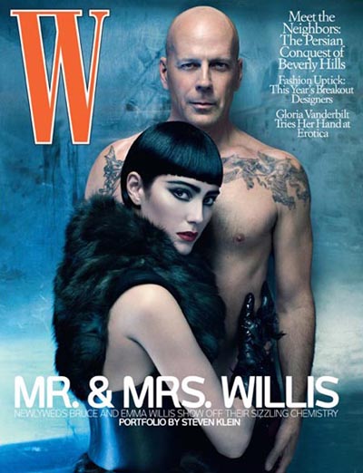 emma willis hot. Bruce and Emma Willis in W Magazine