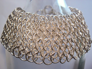 bransoletka rybia łuska chainmaille by be-rare