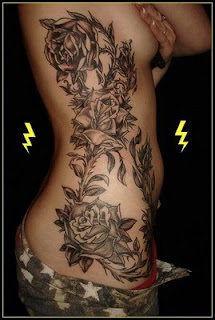 Natural Flower Temporary Girl Tribal Tattoos - Tattoo Girl Design