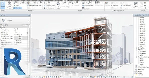 تعليم الريفيت المعماري Revit Architecture & كتب تعليم الريفيت و فيديوهات احتراف الريفيت & كورسات الريفيت الاحترافيه 