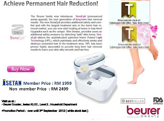 Beurer Permanent Hair Reduction Sale 2012