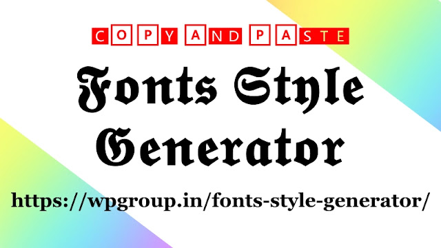 Fonts Style Generator