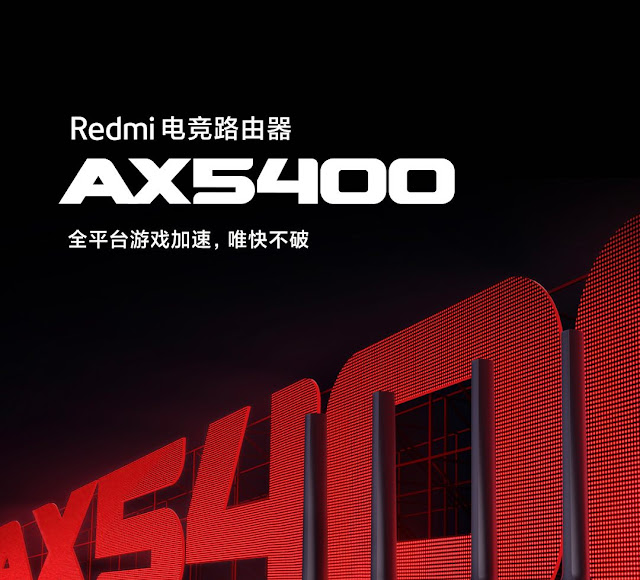 Original Xiaomi Redmi Router AX5400 Electronic Sports Edition Qualcomm IPQ5018 1.0GHz NPU 512MB Wi-Fi 6 Mesh 2.5G 160MHz 4K QAM