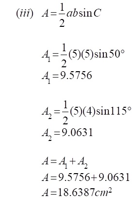 Matematik Tambahan: Penyelesaian Segitiga