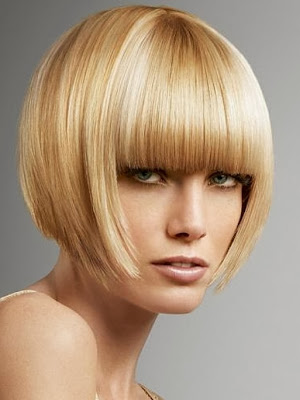 Short Blonde Straight Bob Hairstyles