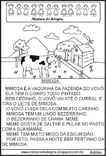 Pequenos textos para alfabetização 1º ano 