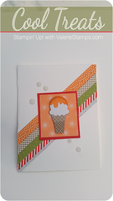 Valerie Stamps Stampin Up Cool Treats ice cream designer series paper dsp 