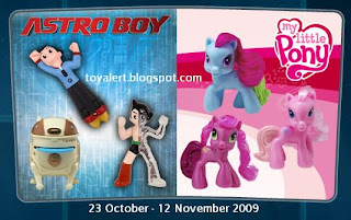 McDonalds Astro Boy and My Little Pony Toy Promotion 2009 USA 2 Sets of 6 happy meal toys each