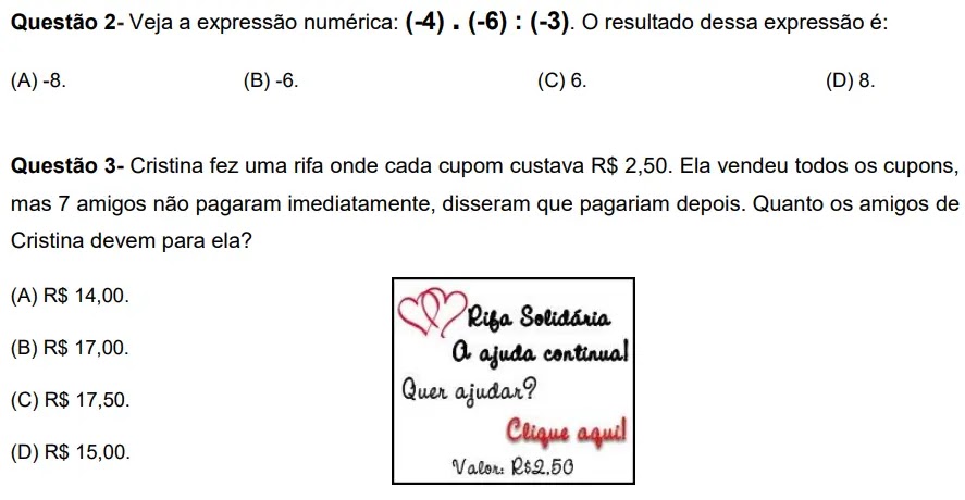Multiplicação e Divisão com Números Inteiros