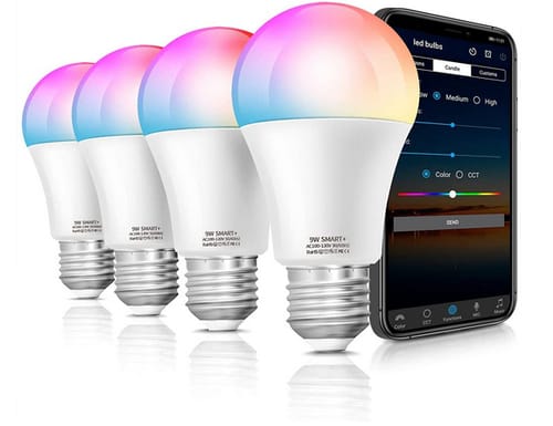 LAPURETES LED RGBCW Color Changing Smart Light Bulbs