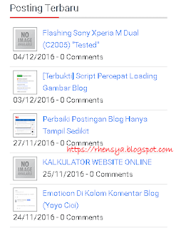 Cara Membuat Posting Terbaru SEO Responsive Blog