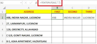 How to Use Excel New Function TEXTSPLIT, TEXTBEFORE and TEXTAFTER in Hindi