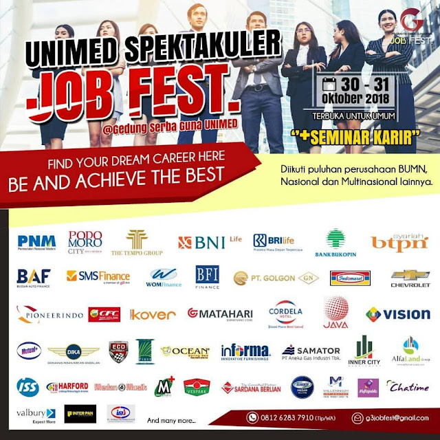 Job Fair Unimed Spektakuler Job Fest 2018