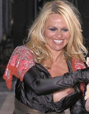 Pamela Anderson nipple slip The iconic Pamela Anderson not exactly looking 