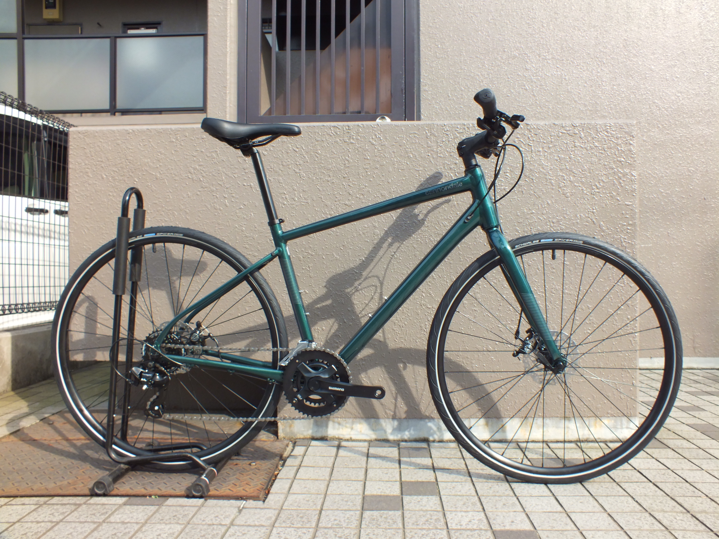 好評超激安 (キャノンデール)QUICK 5（2x7s）EMERALD クロスバイク700C(自転車)(日時指定・代引き不可)：サイクルヨシダ支店 