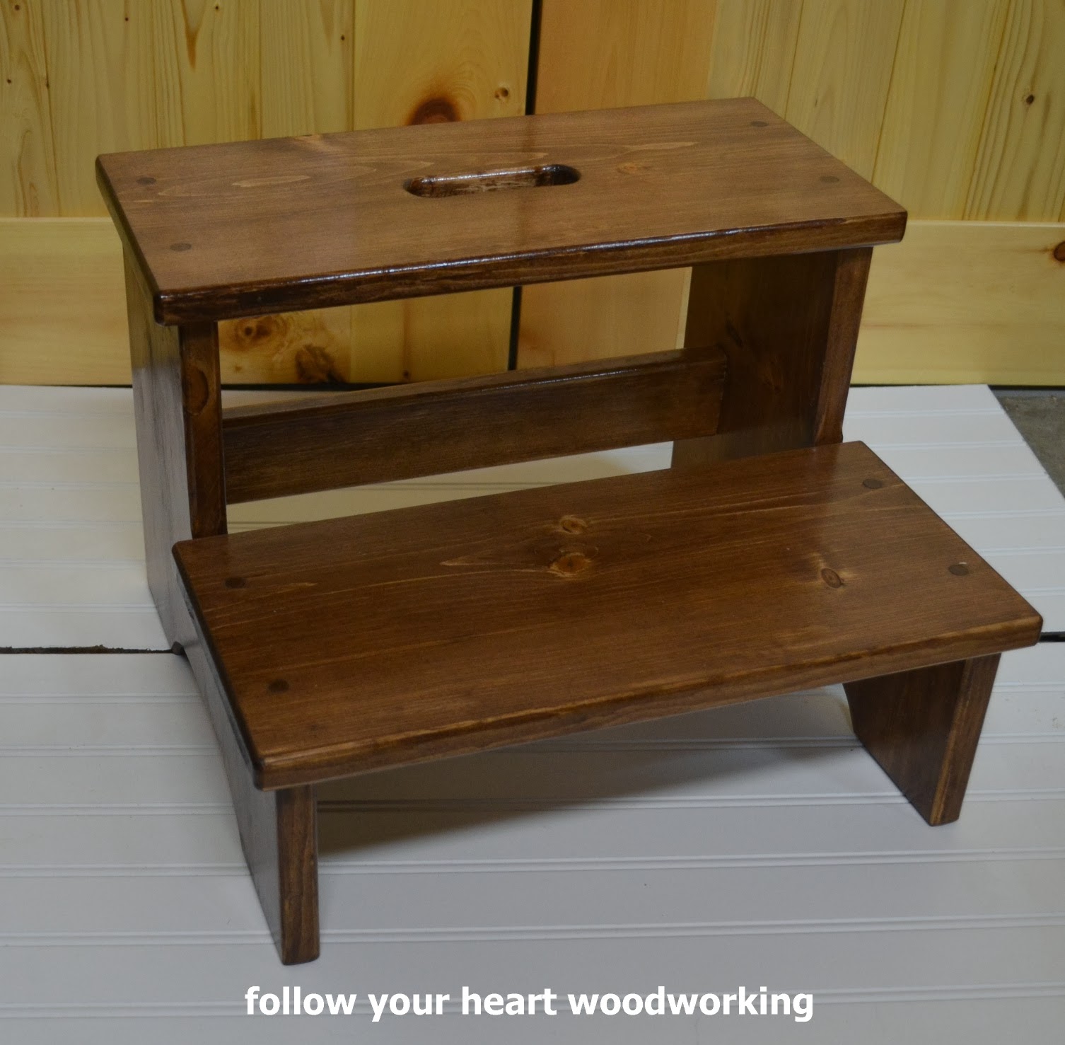 follow your heart woodworking: Building and Finishing a Step Stool 