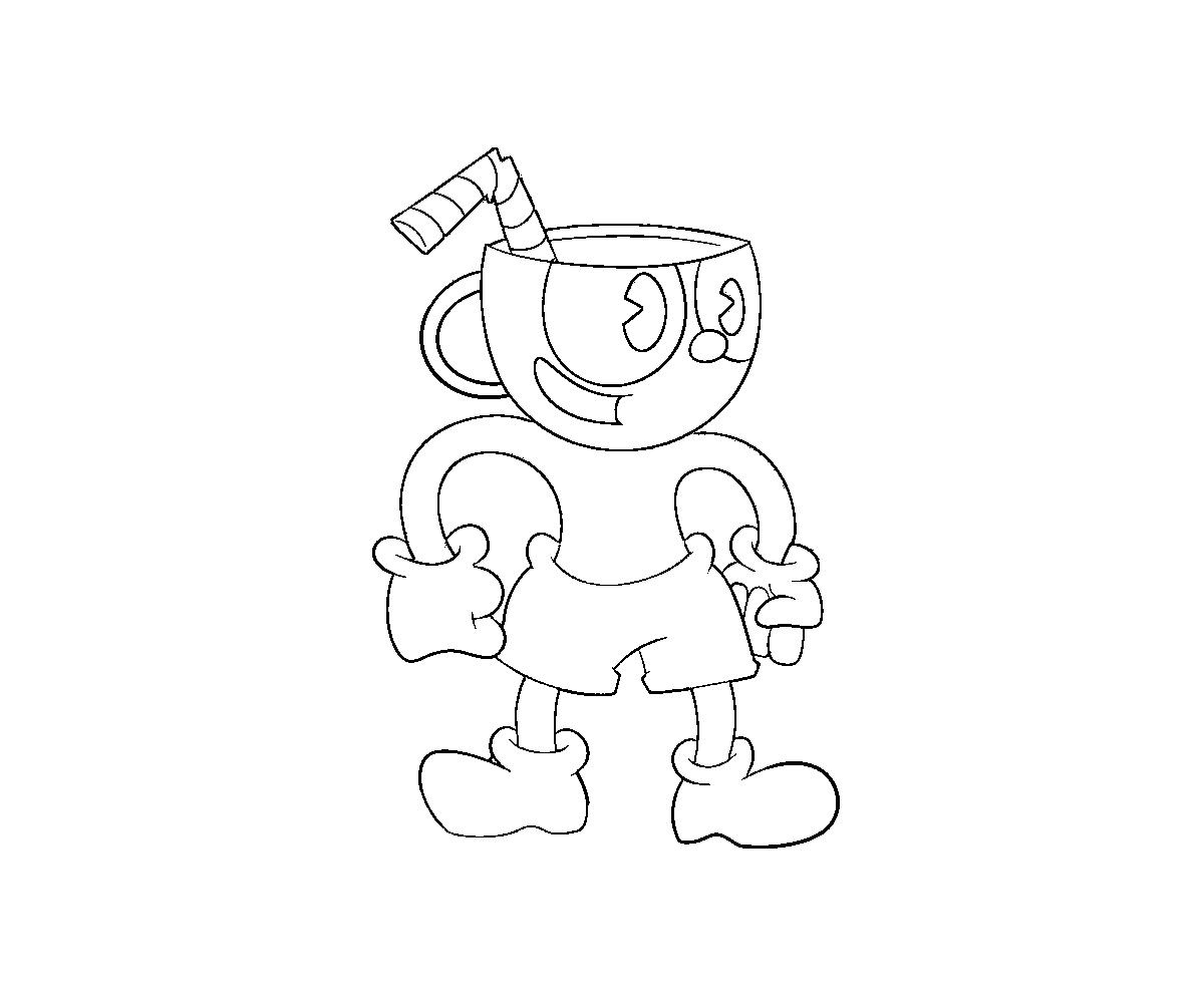 2 Top Cuphead Printable Coloring Pages