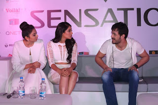 Akhil, Regina Cassandra and Rakul Preet Singh at Sensation Dance Event Curtain Raiser Event Stills