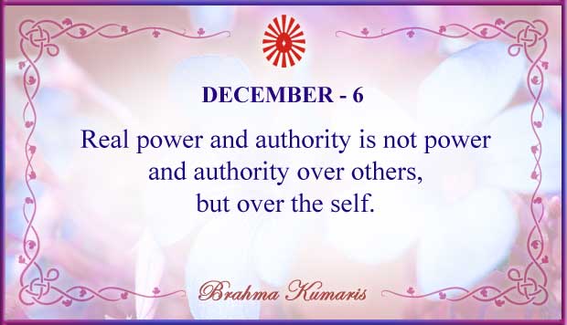 Thought For The Day December 6