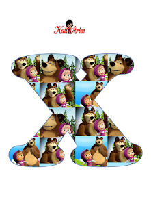 Abecedario de Masha y el Oso. Masha and the Bear Alphabet.